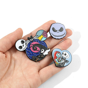 La broche avant noël Halloween, épingle limitée <span class=keywords><strong>Jack</strong></span> <span class=keywords><strong>Skellington</strong></span>, accessoires de Badge en métal - Product Image 3