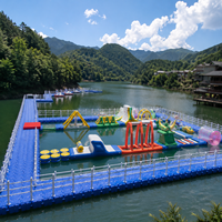 Cubes flottants pour pontons, blocs de quai flottant à emboîtement, plateforme flottante pour piscine et parc aquatique, directement de l'usine