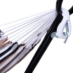 <span class=keywords><strong>Hamaca</strong></span> Colgante Metálica Moderna, Resistente, Plegable y Portátil para Exteriores, Individual/Doble, para Camping y Ocio - Product Image 6