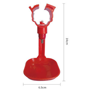 Red <span class=keywords><strong>Poultry</strong></span> Chicken <span class=keywords><strong>Cup</strong></span> <span class=keywords><strong>Drinker</strong></span> Mamilo Bebedor com Copo plástico Bebedores Frango - Product Image 2