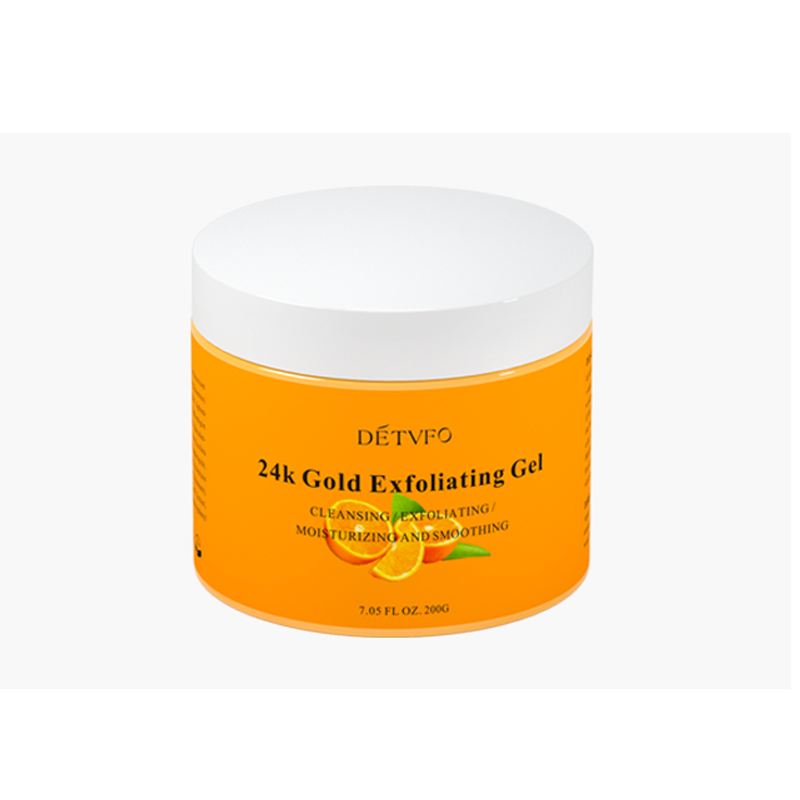 Отшелушивающий питательный увлажняющий отбеливающий крем для лица для избавления от зависимостей, анти-морщинки, что обеспечивает глубокое очищение кожи с покрытыем цвета чистого 24 каратного золота Отшелушивающий гель