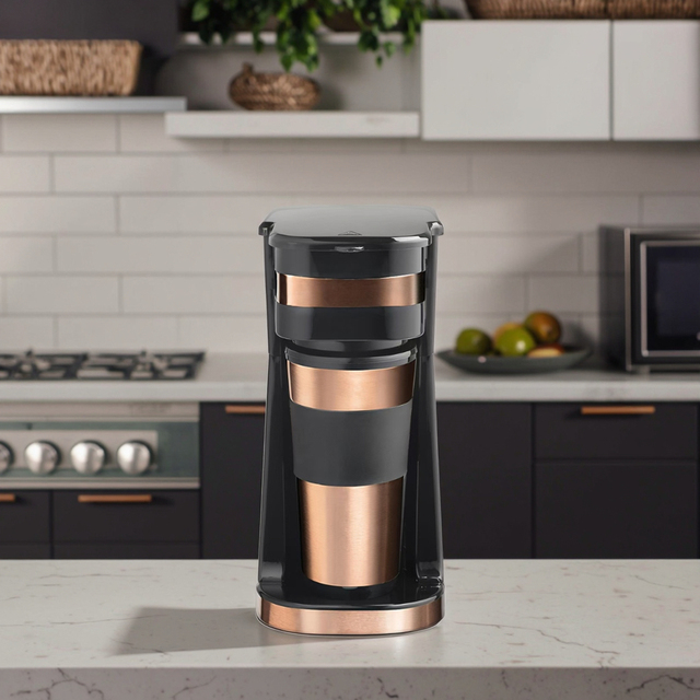 750W Modern Electric One-Tap Brewing Drip Coffee Maker Quick Preparation Cold Brew Ice Tea Machine Auto Shut Household Hotel