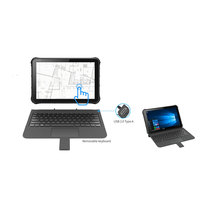 1D/2D/NFC collection de données ip65 étanche full HD 10 points écran tactile pc tablette robuste 12 pouces avec clavier