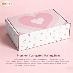 Cajas de Cartón Corrugado para Envío Postal a Precio Económico, Empaque Personalizado para Regalo con Patrón Rosa y Grosor de 2 mm - Product Image 3