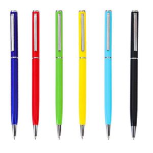 Promotional Hotel Slim Metal Ballpoint Pen with Stylus Brand Personal logo - Product Image 2