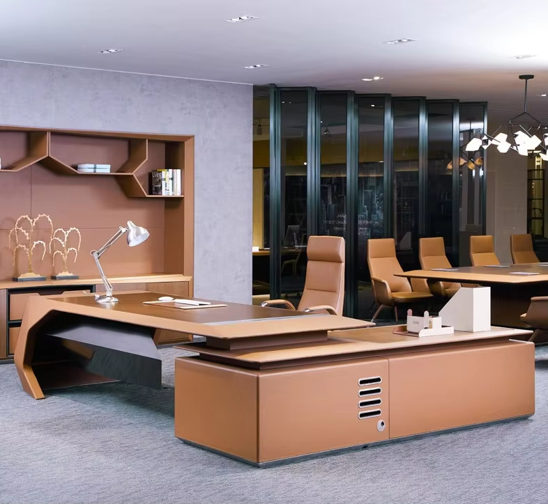 Hot Sale Custom Office Furniture Manager High-End Ceo Modern Boss Luxury Office Furniture 2600*2350*750mm