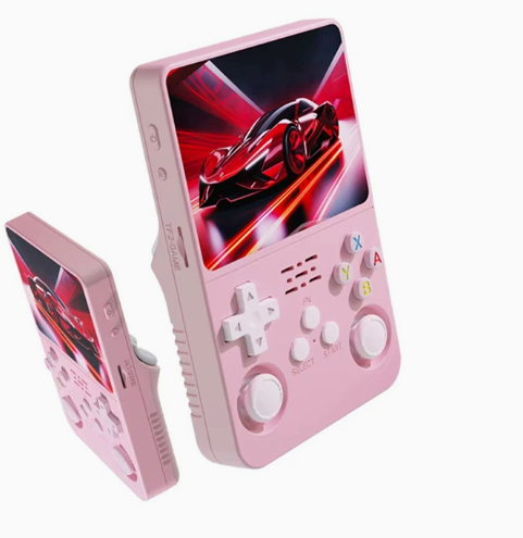 Retro Mini 3.5 Inch HD IPS Handheld Game Console with ARKOS System Upgraded Spring L/R Buttons Design
