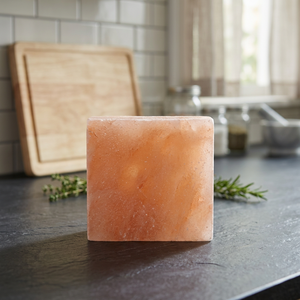 Himalayan Pink Salt Serving Slab Premium Culinary <b>Block</b> with Feng Shui Style Handmade for Home Decoration - Product Image 3