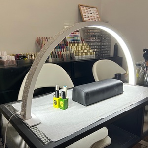 Lámpara LED de Media Luna para Maquillaje, Artistas del Tatuaje, Iluminación de Uñas y Pestañas, Salón de Belleza, Lámpara de Mesa - Product Image 5