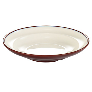 Assiette creuse en mélamine Kaberia 8,5 pouces, couleur unie, pour restaurant, soupe, pâtes, curry, usage commercial - Product Image 1