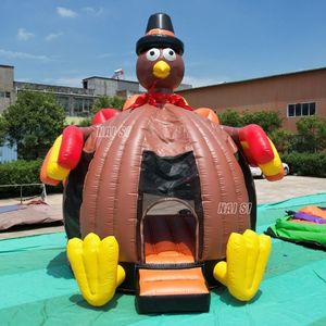 <span class=keywords><strong>Castello</strong></span> Gonfiabile a Tema Tacchino con Scivolo e Decorazioni per il Ringraziamento, con Soffiatore d'Aria Incluso - Product Image 4