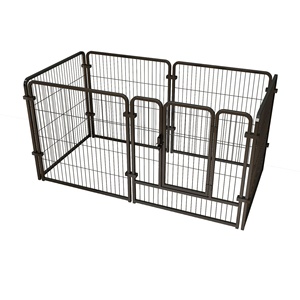 Barrière en métal robuste <span class=keywords><strong>pour</strong></span> animaux, clôture de jardin, de cour, de camping-car, <span class=keywords><strong>pour</strong></span> chien et lapin, enclos <span class=keywords><strong>pour</strong></span> animaux de compagnie, clôture décorative extérieure <span class=keywords><strong>pour</strong></span> chien - Product Image 5