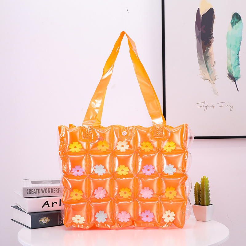 Sac orange imprimé