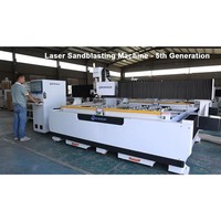 Machine de perçage laser CNC automatique pour verre 1300x2500mm pour la fabrication de miroirs intelligents LED et le sablage de surface