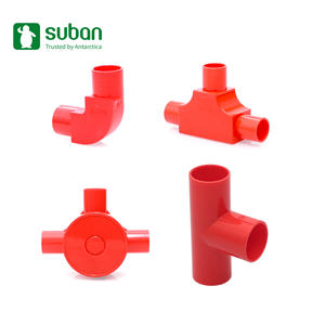 מחיר המפעל הסיני suban pvc צינור חשמל מתאים din תקן 20 מ "מ-32 מ" מ לבן כחול אדום כחול גמיש עמיד ללא מדגם - Product Image 3