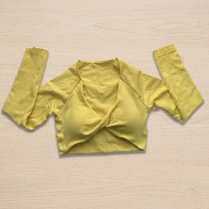Camiseta Deportiva de Manga Larga para Mujer, Cuello en V Profundo, Sin Costuras, de Secado Rápido, Ajustada, para Yoga, Gimnasio, Entrenamiento, Ropa Deportiva Activa, Elástica - Product Image 2