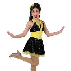 Girl Teens Kids Recital Costume Performance Wear Stage Wear Jazz Dance Costume