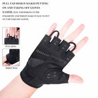Gants de sport respirants, antidérapants, légers, demi-doigts, avec support du poignet et protection des articulations, pour unisexe, fitness, cyclisme, salle de sport