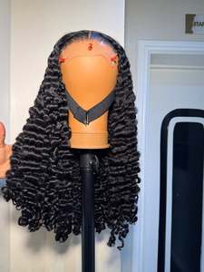 Peluca de Cabello Humano Virgen Vietnamita con Rizos Birmanos, 180% de Densidad, Sin Pegamento, Encaje Frontal HD, 100% Cabello Humano Virgen - Product Image 1
