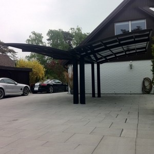 Hot Popular Parking <strong>Tents</strong> Double Garage Awning <strong>Cover</strong> Aluminium <strong>Car</strong> Shed Garage Carport - Product Image 5