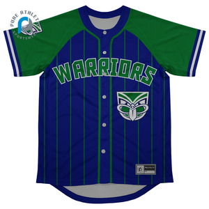 PURE Warriors Australie personnalisé en gros Sublimation imprimé col en v chemise de baseball boutonné uniformes de sport porter pour hommes enfants - Product Image 4