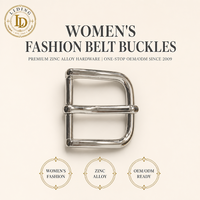 Boucle de ceinture en alliage de zinc argenté pour femme, électroplaquée et polie, en forme de D, accessoire métallique pour ceinture, idéale pour le remplacement DIY