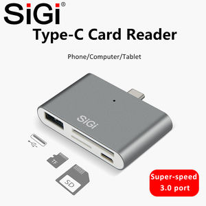 <strong>SiGi</strong> Type-C Smart Card Reader Multi-functional Card Reader for Phone,Tablets and Computer - Product Image 2