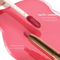 Échantillon gratuit de rouge à lèvres mat à double extrémité et de brillant à lèvres miroir de maquillage avec logo personnalisé Rouge à lèvres liquide brillant non collant Marque privée