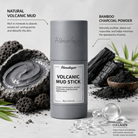 Masque facial en bâton OEM à l'argile volcanique et à l'armoise, à base de plantes et minéraux, pour le contrôle du sébum, le traitement de l'acné, l'élimination des points noirs et le resserrement des pores