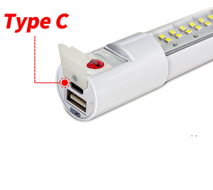 โคมไฟรถยนต์แบบชาร์จไฟได้ผ่าน USB | โคมไฟตรวจสอบแบตเตอรี่ลิเธียมความจุสูง | แถบไฟเตือนฉุกเฉินสีแดงสีน้ำเงิน - Product Image 5