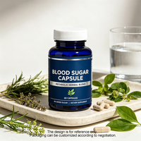 Capsules de mélange d'herbes avec extrait de feuille de Banaba, extrait de champignons, acide alpha-lipoïque pour le soutien de la glycémie