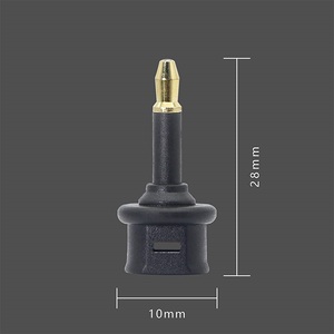 Adaptateur <span class=keywords><strong>Toslink</strong></span> à fibre <span class=keywords><strong>optique</strong></span> de haute qualité <span class=keywords><strong>Toslink</strong></span> femelle <span class=keywords><strong>Mini</strong></span> prise Audio mâle connecteur <span class=keywords><strong>Toslink</strong></span> optimal pour câbles Audio vidéo - Product Image 2