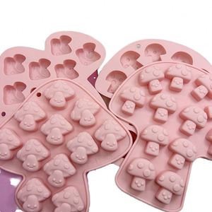 Simple Mushroom Chocolate Mold, Ice Cube Tray, Baking <b>Cake</b> Mold, Epoxy Resin Silicone Mold - Product Image 1
