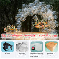 Gonflable Transparent Ballon Bar pour Décoration de Mariage Lumineux PVC Matériel Publicité Inflatables