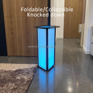 Phổ biến chất lượng cao Trung Quốc <span class=keywords><strong>LED</strong></span> gấp Acrylic <span class=keywords><strong>Bar</strong></span> Table-Water Resistant Durable thương mại đồ nội thất cho Mall & vườn sử dụng - Product Image 4