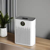 2024 desain baru pintar WIFI Remote Control pemurni udara rumah tangga tampilan PM2, 5 menghilangkan debu bulu hewan peliharaan adaptor DC Filter HEPA