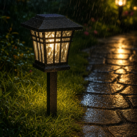 Lampe solaire LED SMD pour allée, 8LM, 3000K, résistante aux intempéries, lanterne de jardin extérieure avec batterie Ni-MH 1,2V AA 600mAh