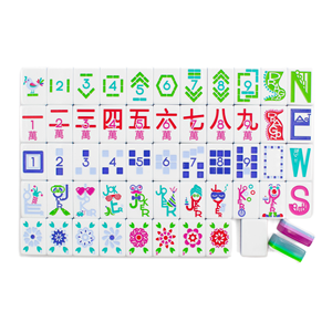 Ocean Blue Myfairmahjong, la Serie Play, <span class=keywords><strong>Mahjong</strong></span> Moderno de Lujo de Doble Cara Tallado, para Reuniones de Amigos, Venta al por Mayor y al Detal - Product Image 3