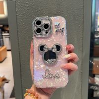 Coques de téléphone en gros pour iPhone 18 17 PRO MAX 16 15 14 Plus, motif de cadre perforé, coque miroir pour femmes