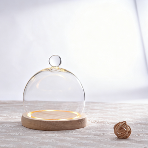 Campana Decorativa in <span class=keywords><strong>Vetro</strong></span> con Incisioni Religiose e Musicali, Copertura per Alimenti all'Ingrosso - Product Image 1