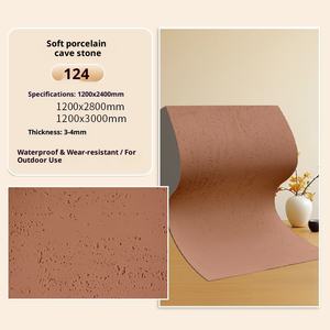 Dalle de porcelaine légère et souple, placage de pierre ultra-mince et flexible, panneau de terre battue, mur de fond imperméable - Product Image 6