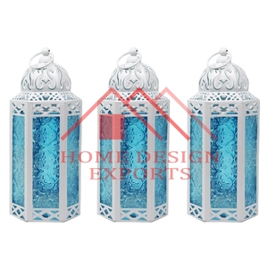 Linterna de vela marroquí de nuevo diseño 2025, decoración colgante de hierro dorado antiguo para bodas, hecha de Metal - Product Image 5