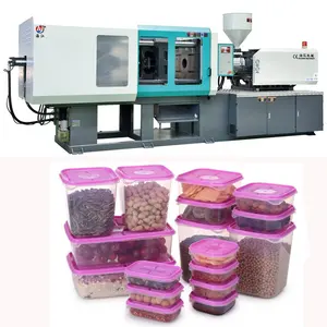 Take Away Plastic Box Thin Wall Disposable Lunch Box Fast Food Container Making Machine High Speed IML Injection Molding Machine