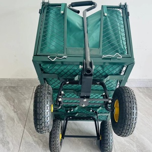 Chariot de jardin en acier, chariot de jardin Jumbo en acier, chariot de jardin en acier à mailles, adapté aux patios et aux cours arrière - Product Image 3