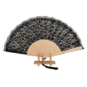 Abanicos Plegables de Madera de 23 cm al por Mayor, Recuerdo, Regalo, Invitación de Boda, Abanicos de Encaje para Baile, Fiesta y Eventos - Product Image 6