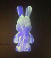 Peinture acrylique fluorescente non toxique 30ML/60ML pour le modelage fluide créatif (Ours, Lapin) – Peinture liquide DIY qui brille dans le noir