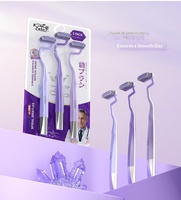 Brosse à dents verticale à poils doux naturels, design avancé pour un nettoyage en profondeur, protection des dents et des gencives (lot de 3) pour usage domestique