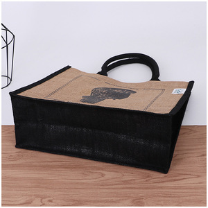<span class=keywords><strong>Sac</strong></span> de shopping pliable en <span class=keywords><strong>jute</strong></span> écologique <span class=keywords><strong>personnalisé</strong></span> en gros avec votre logo - Product Image 4