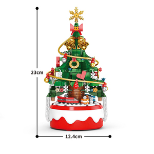Ept Cây giáng sinh âm nhạc hộp với ánh sáng sáng tạo lắp ráp khối xây dựng Món Quà Giáng sinh đồ chơi âm nhạc cho trẻ em - Product Image 3