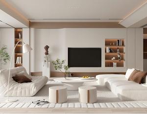 Tùy chỉnh nhúng TV tường hệ thống với tủ trưng bày cho phòng khách phương tiện truyền thông đơn vị-phòng khách tùy biến giải pháp - Product Image 1